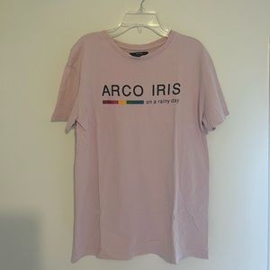 Bershka size S light pink T-shirt